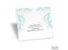 Layered Filigree Monogram Reception Card - Aqua