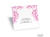 Layered Filigree Monogram Reception Card - Fuchsia