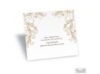 Layered Filigree Monogram Reception Card - Champagne