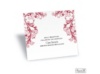 Layered Filigree Monogram Reception Card - Merlot