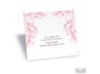 Layered Filigree Monogram Reception Card - Salmon