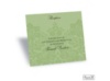 Two-Tone Damask Background Reception Card - Cloverleaf