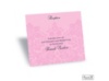 Two-Tone Damask Background Reception Card - Fuchsia