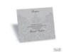 Two-Tone Damask Background Reception Card - Pewter