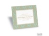 Two-Color Damask Reception Card - Champagne and Aqua