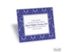 Two-Color Damask Reception Card - Eggplant and Orchid