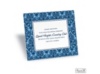 Two-Color Damask Reception Card - Midnight and Cornflower