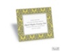 Two-Color Damask Reception Card - Pewter and Canary