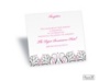 Mod Medallion Reception Card - Fuchsia