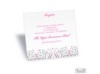 Mod Medallion Reception Card - White