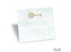 Key to My Heart Reception Card - Aqua