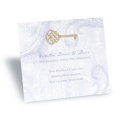 Key to My Heart Reception Card - Orchid
