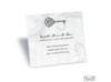 Key to My Heart Reception Card - Pewter
