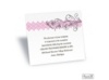 Blossoming Monogram Reception Card - Bubble Gum
