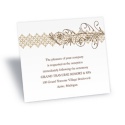 Blossoming Monogram Reception Card - Champagne