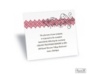 Blossoming Monogram Reception Card - Merlot