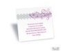Blossoming Monogram Reception Card - Stainless