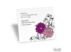 Retro Posies Reception Card - Amethyst