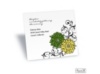 Retro Posies Reception Card - Cloverleaf