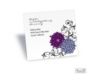 Retro Posies Reception Card - Grapevine