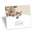 Garden Trellis Reception Card - Espresso