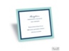 Bold Double Border Reception Card - Aqua