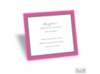 Bold Double Border Reception Card - Fuchsia