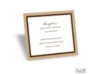 Bold Double Border Reception Card - Champagne