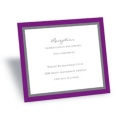 Bold Double Border Reception Card - Grapevine