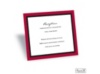Bold Double Border Reception Card - Merlot