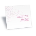 Swirling Filigree Reception Card - Raspberry