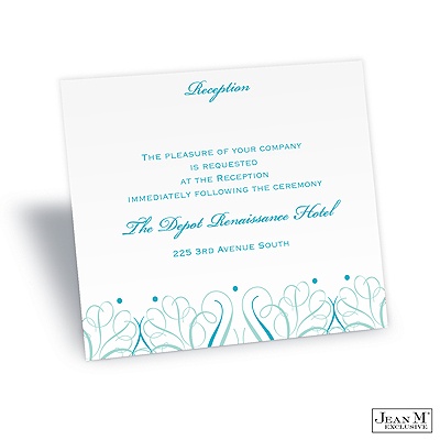 Mod Medallion Reception Card- Palm