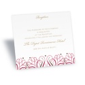 Mod Medallion Reception Card - Merlot