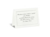 White Double Frame Reception Card