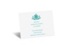 Damask Edges Reception Card