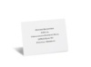 White Reception Card