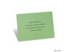 Green Shimmer Reception Card