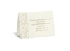 Shimmering Floral Reception Card
