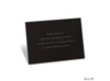 Black Reception Card