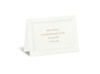 Ecru Triple Frame Reception Card