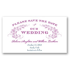Leafy Banner Save the Date