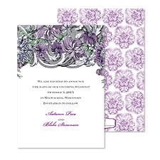 Ornate Flowers Save the Date