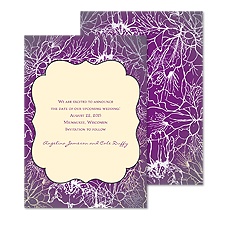 Artistic Irises Save the Date
