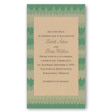 Ikat Stripes Save the Date