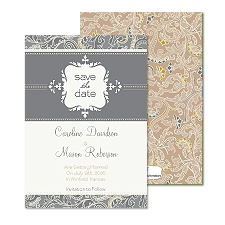 Sophisticated Paisley Save the Date