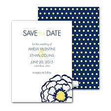 Posy Dots Save the Date - Eclipse