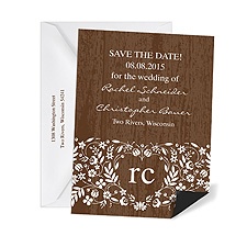 Woodland Flowers Save the Date Magnet