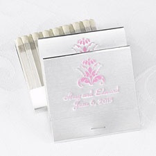 Silver Favor Matches