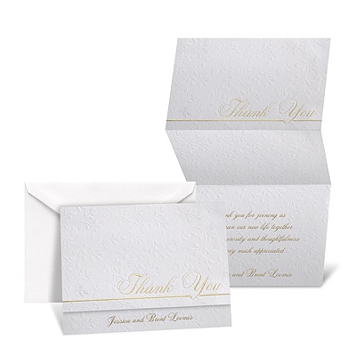 Forever Floral Thank You Card - Personalized