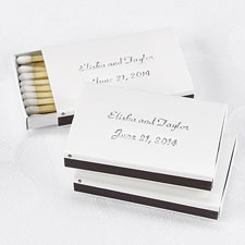 White Favor Matchboxes